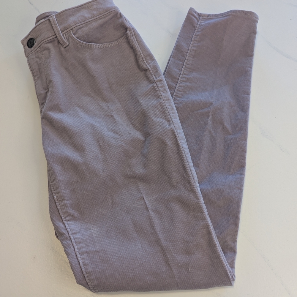 Ann Taylor Loft Light Purple Corduroy Curvy Skinny Pants Women's Size 27/4 NWT